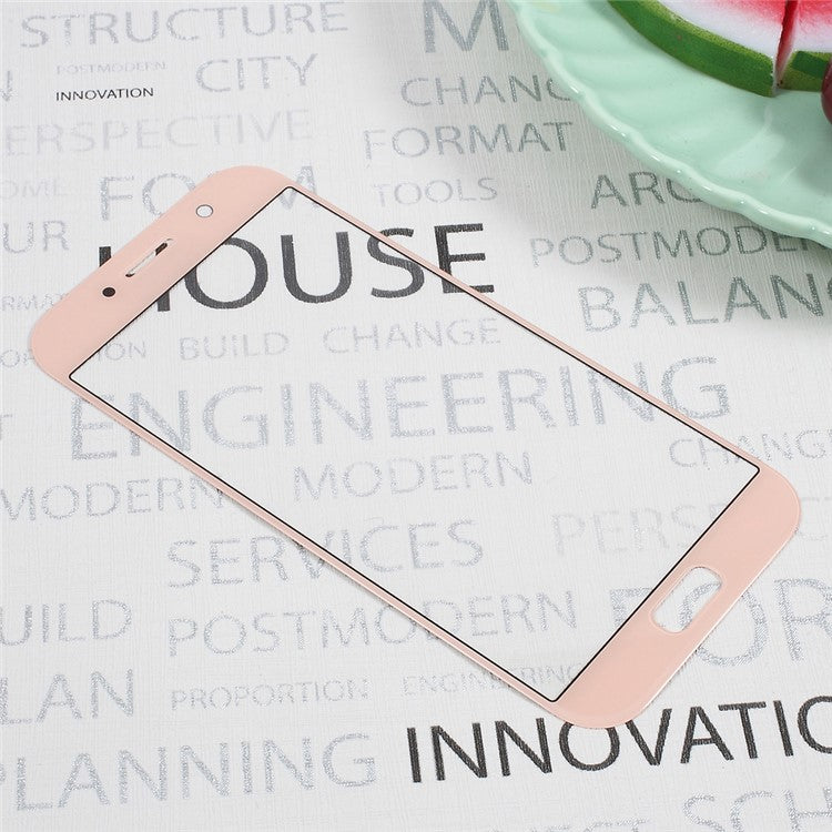Front-Screen-Glass-Lens-Replacement-for-Samsung-Galaxy-A7-(2017)-SM-A720F--Rose-Gold-Color