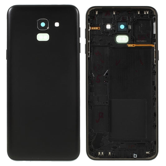 OEM-Back-Housing-Door-Cover-+-Middle-Plate-Frame-Part-for-Samsung-Galaxy-J6-(2018)-J600--Black