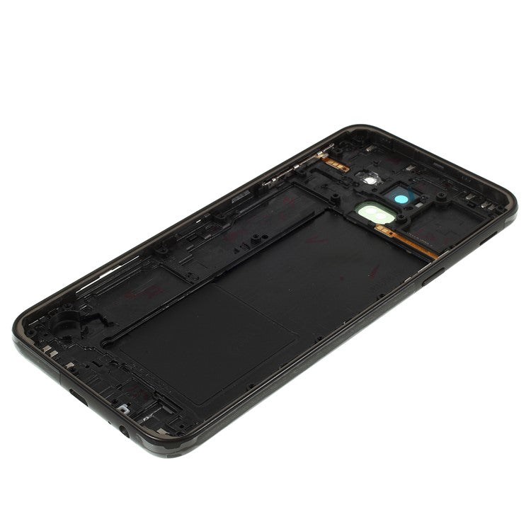 OEM-Back-Housing-Door-Cover-+-Middle-Plate-Frame-Part-for-Samsung-Galaxy-J6-(2018)-J600--Black