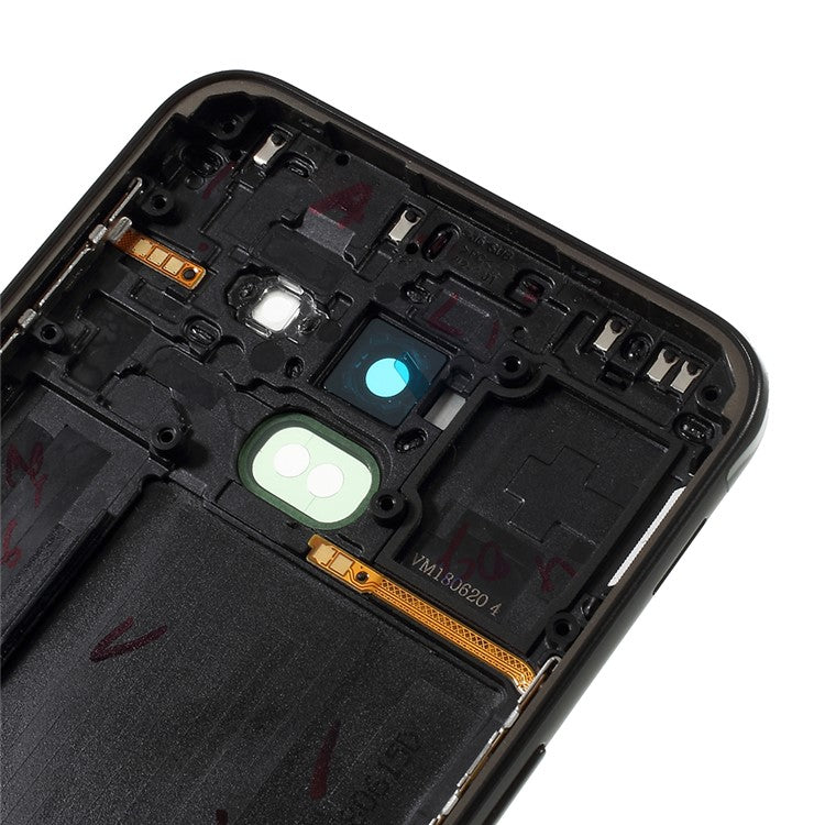 OEM-Back-Housing-Door-Cover-+-Middle-Plate-Frame-Part-for-Samsung-Galaxy-J6-(2018)-J600--Black