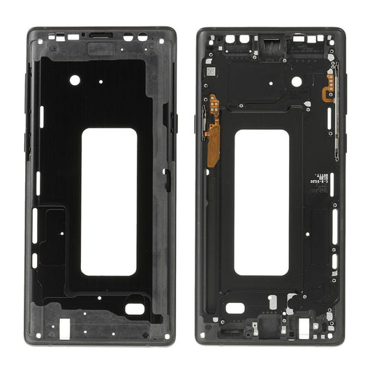 OEM-Middle-Plate-Frame-with-Power-&-Volume-Buttons-Flex-Cable-Part-for-Samsung-Galaxy-Note9-N960--Black