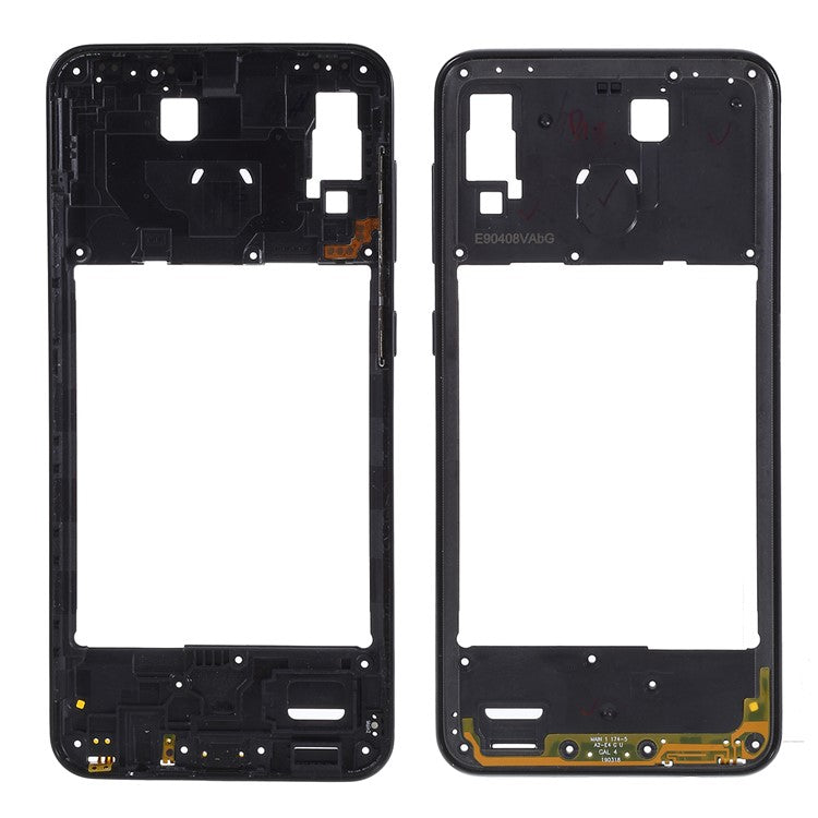 OEM-Middle-Plate-Frame-Repair-Part-(Plastic)-for-Samsung-Galaxy-A20-SM-A205F--Black