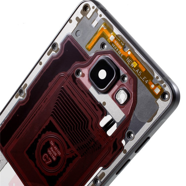 Middle-Housing-Frame-with-Small-Parts-OEM-Material-Assembly-for-Samsung-A5-SM-A510F-(2016)--Grey