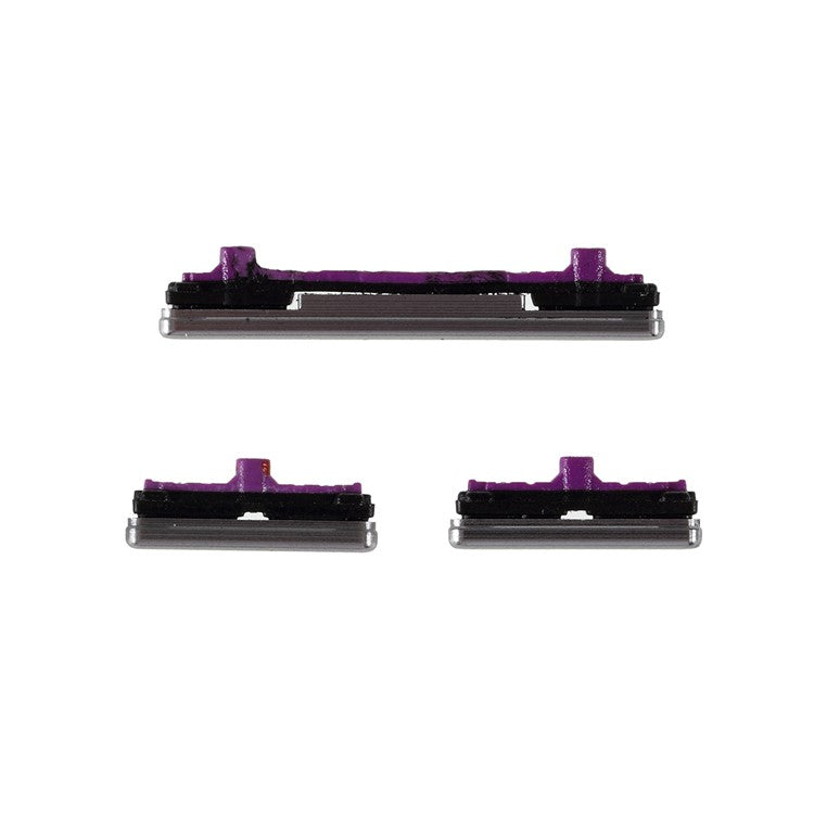For-Samsung-Galaxy-S10-G973-/-S10-Plus-G975-3Pcs-/-Set-OEM-Power-On-/-Off-and-Volume-Side-Buttons-(without-Logo)--Silver