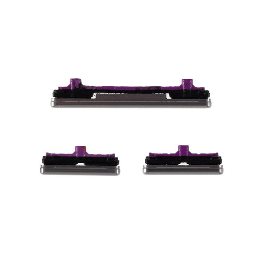 For-Samsung-Galaxy-S10-G973-/-S10-Plus-G975-3Pcs-/-Set-OEM-Power-On-/-Off-and-Volume-Side-Buttons-(without-Logo)--Silver