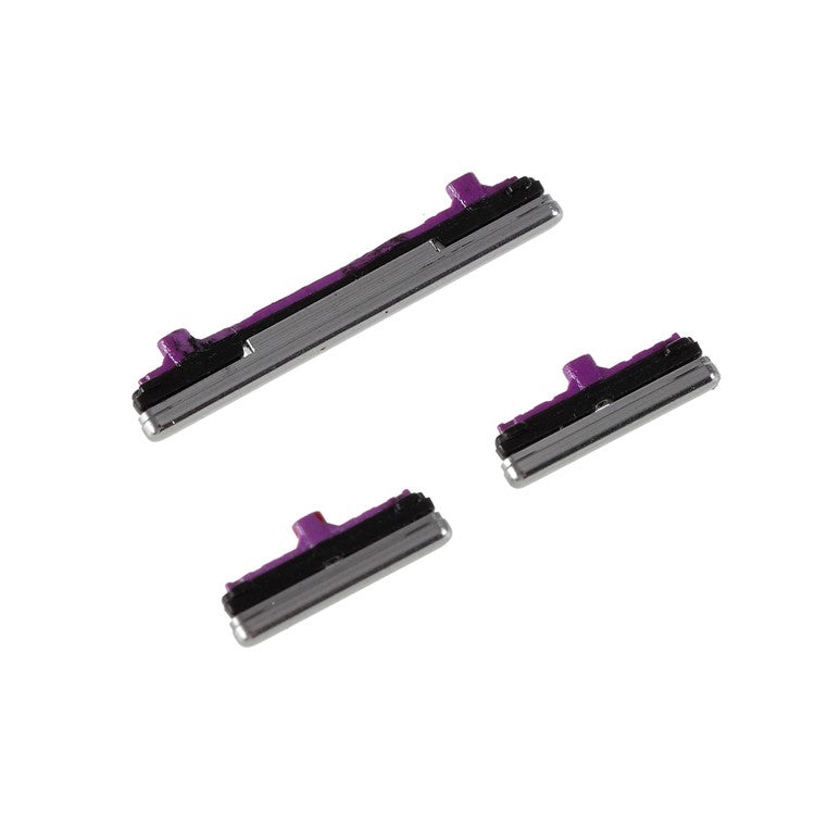 For-Samsung-Galaxy-S10-G973-/-S10-Plus-G975-3Pcs-/-Set-OEM-Power-On-/-Off-and-Volume-Side-Buttons-(without-Logo)--Silver
