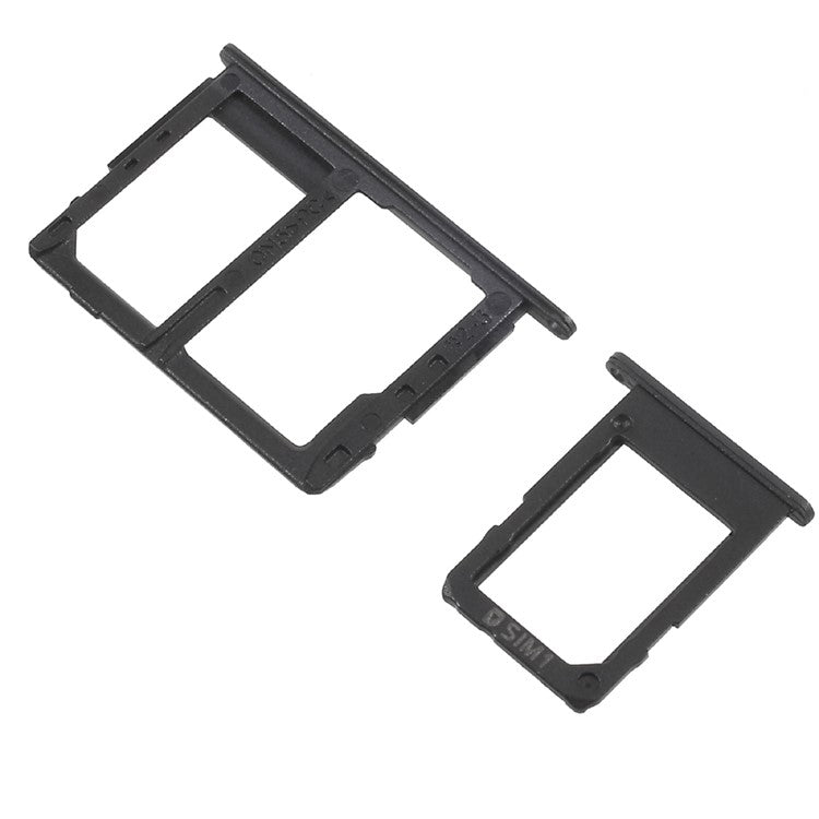 OEM-SIM1-+-SIM2/Micro-SD-Card-Tray-Holder-Replacement-(2-pcs)-for-Samsung-Galaxy-J5-Prime/J7-Prime--Black
