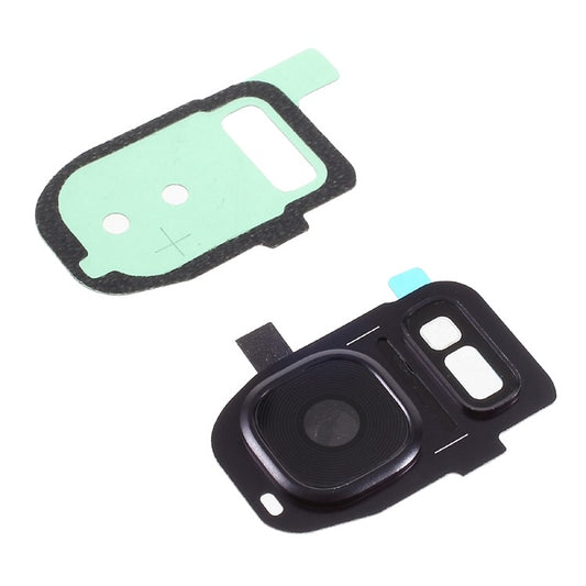 OEM-Camera-Lens-Ring-+-Flashlight-Glass-+-Adhesive-Sticker-for-Samsung-Galaxy-S7-G930-/-S7-edge-G935--Black