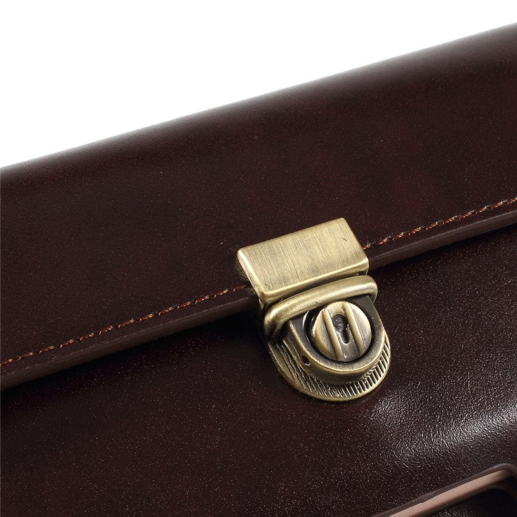 Wallet PU Leather Protective Mobile Case Cover Shell for Samsung Galaxy Note 8 / S9+ / S8+ Etc. - Brown