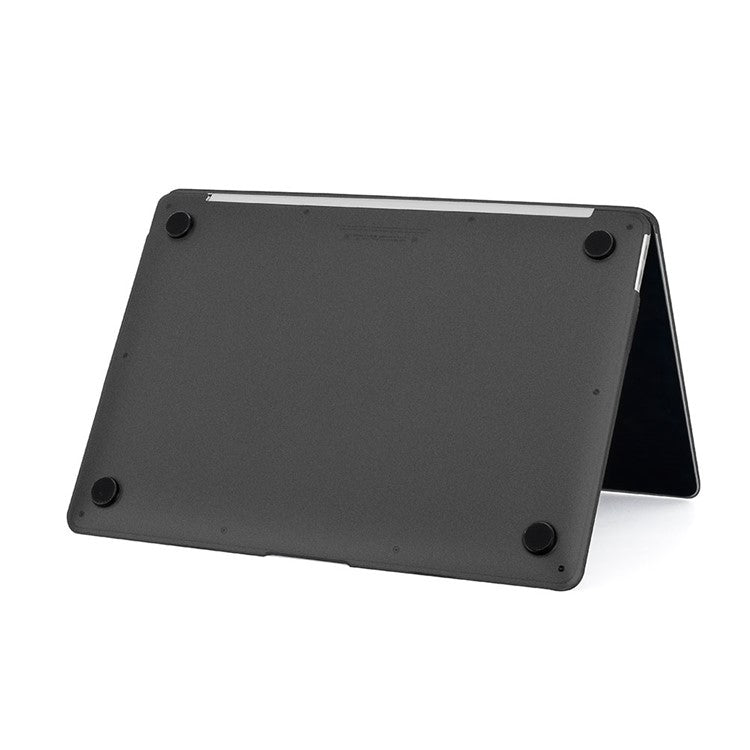 Detachable 2-in-1 Ultra-thin Matte Surface PP Laptop Protective Case Notebook Shell Cover for MacBook Pro 13-inch A1708/A1706/A1989/A2159/A2251/A2289/A2338 (2016) - Transparent Black