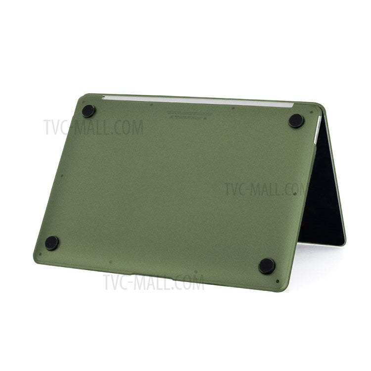 Detachable 2-in-1 Ultra-thin Matte Surface PP Laptop Protective Case Notebook Shell Cover for MacBook Pro 13-inch A1708/A1706/A1989/A2159/A2251/A2289/A2338 (2016) - Dark Green