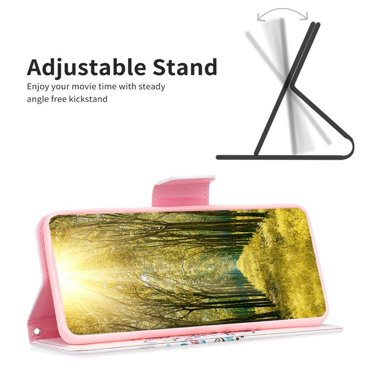 BF Pattern Printing Leather Series-1 for iPhone 14 Pro Max 6.7 inch PU Leather Stand Anti-drop Phone Cover Folio Flip Wallet Shockproof Case - Flower Tree