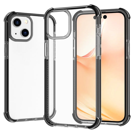 For iPhone 14 Plus 6.7 inch Lightweight Anti-drop Acrylic Phone Case with Thickened Four Corners Shockproof Clear Phone Cover - Black