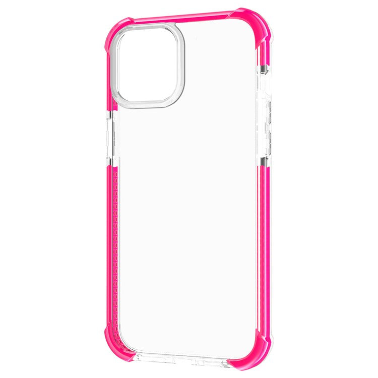 For iPhone 14 Plus 6.7 inch Lightweight Anti-drop Acrylic Phone Case with Thickened Four Corners Shockproof Clear Phone Cover - Rose