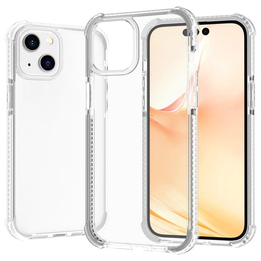 For iPhone 14 6.1 inch Acrylic Anti-drop Shockproof Phone Hard Case Clear Well Protection Phone Cover - White