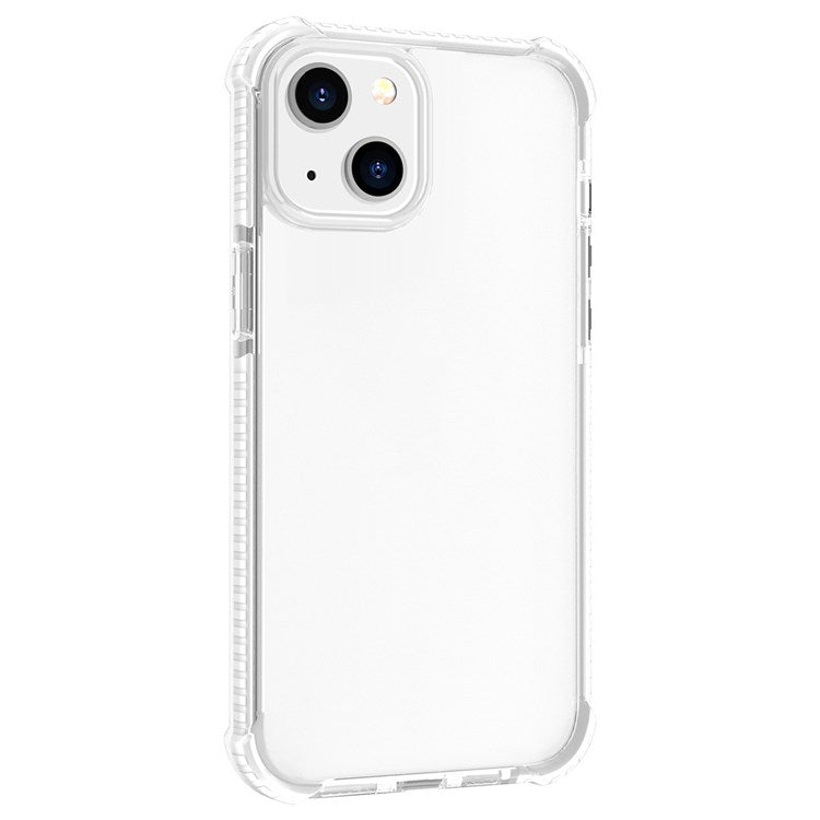 For iPhone 14 6.1 inch Acrylic Anti-drop Shockproof Phone Hard Case Clear Well Protection Phone Cover - White