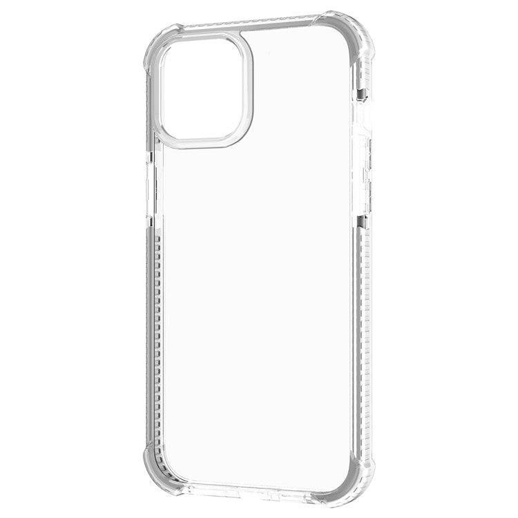 For iPhone 14 6.1 inch Acrylic Anti-drop Shockproof Phone Hard Case Clear Well Protection Phone Cover - White