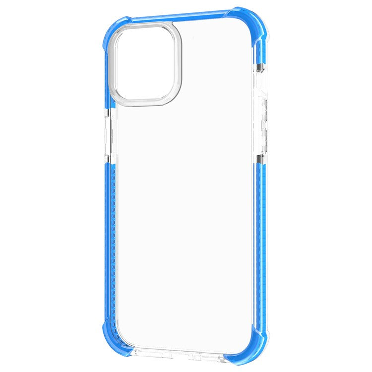 For iPhone 14 6.1 inch Acrylic Anti-drop Shockproof Phone Hard Case Clear Well Protection Phone Cover - Blue