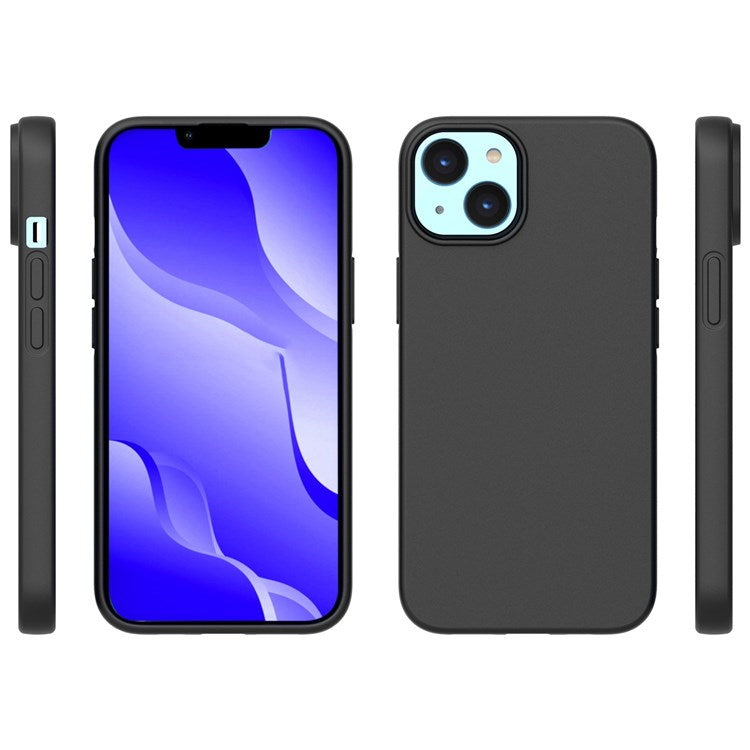 For iPhone 14 6.1 inch Non-Slip Matte Finish Cover Soft TPU Shock-Absorption Protective Case