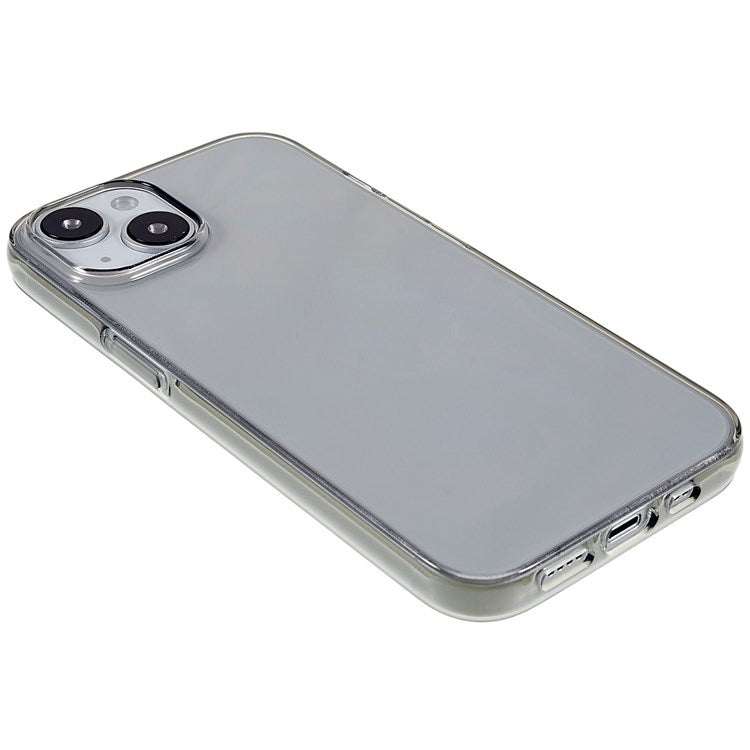 Scratch Proof Phone Case for iPhone 14 6.1 inch, HD Clear TPU Mobile Phone Shell - Transparent Black