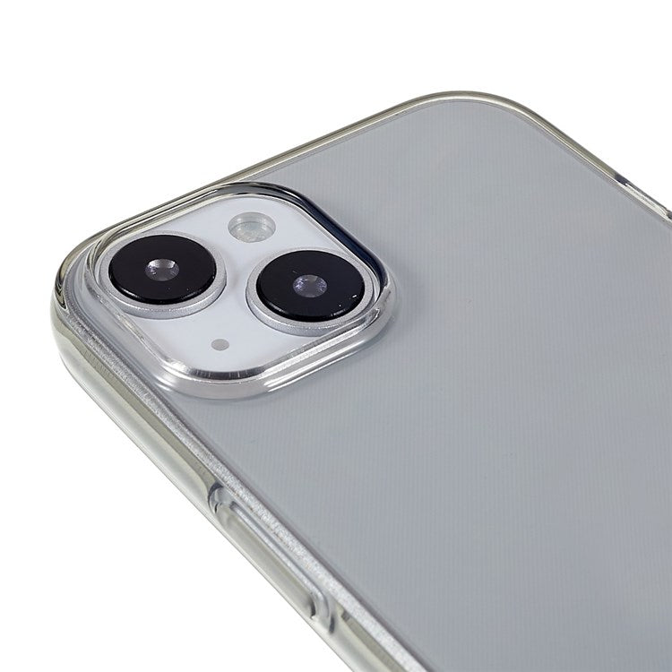 Scratch Proof Phone Case for iPhone 14 6.1 inch, HD Clear TPU Mobile Phone Shell - Transparent Black