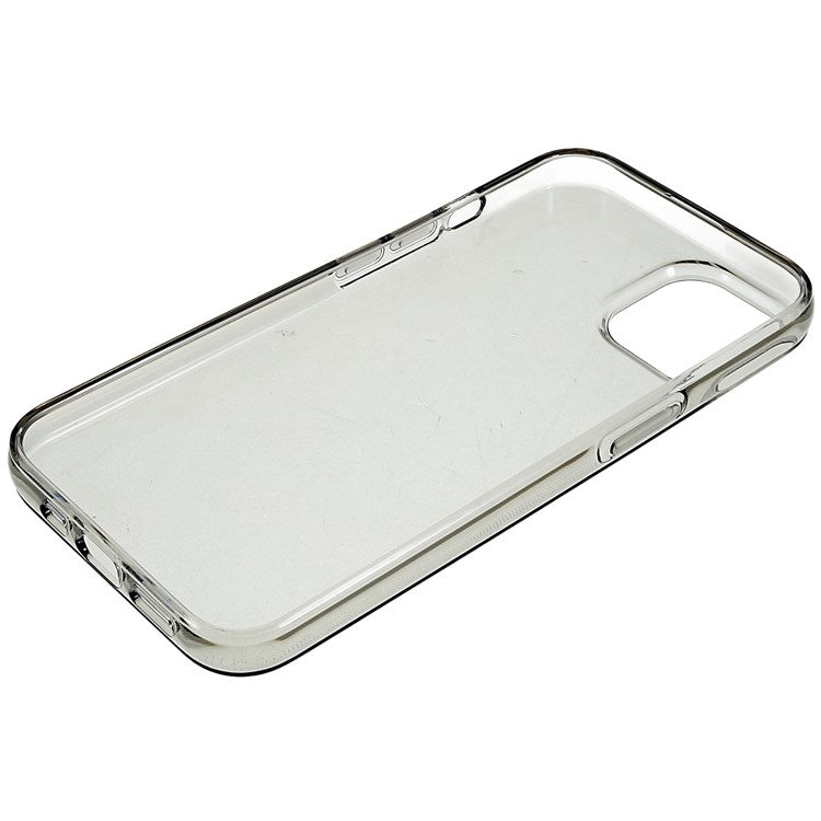 Scratch Proof Phone Case for iPhone 14 6.1 inch, HD Clear TPU Mobile Phone Shell - Transparent Black
