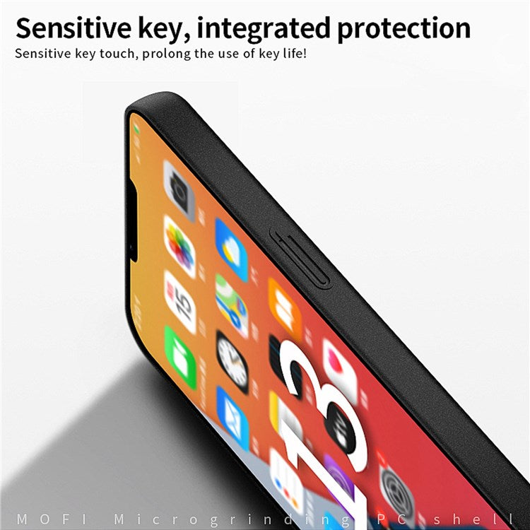 MOFI Shield Matte Series for iPhone 14 Pro 6.1 inch Anti-drop Hard PC Cover Slim Phone Case Protector - Black