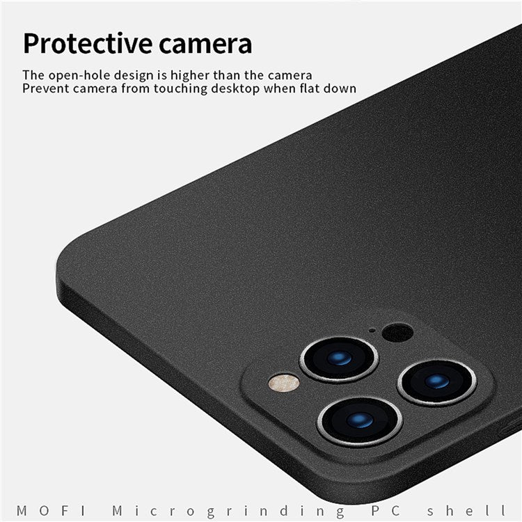 MOFI Shield Matte Series for iPhone 14 Pro 6.1 inch Anti-drop Hard PC Cover Slim Phone Case Protector - Black