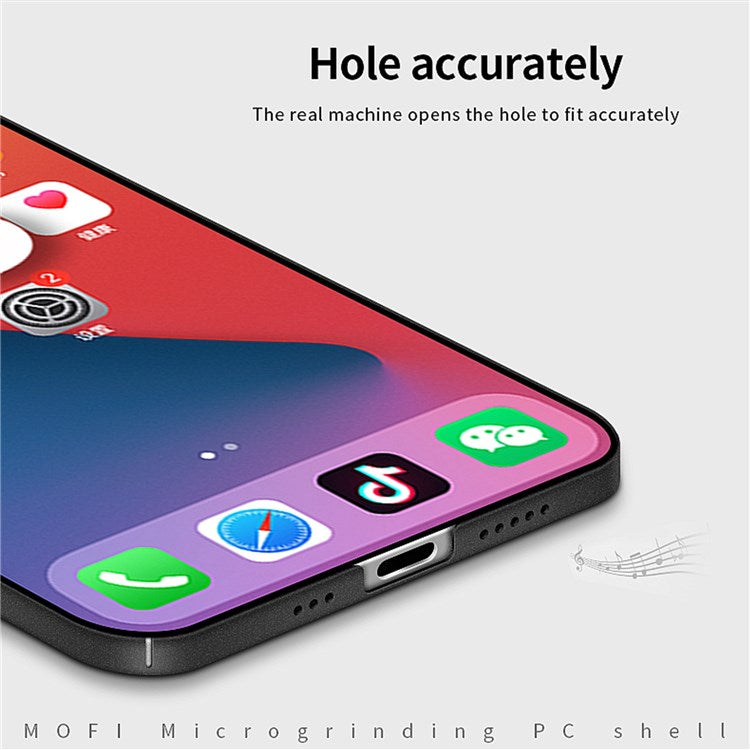 MOFI Shield Matte Series for iPhone 14 Pro 6.1 inch Anti-drop Hard PC Cover Slim Phone Case Protector - Black