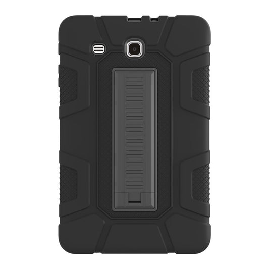 Shock Proof Anti-dust Hybrid TPU + PC Protective Case with Kickstand for Samsung Galaxy Tab E 9.6 T560 - Black