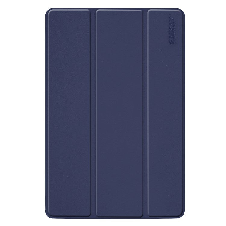 ENKAY HAT PRINCE Tri-fold Stand Leather Smart Cover for Samsung Galaxy Tab S5e T720 / T725 - Dark Blue