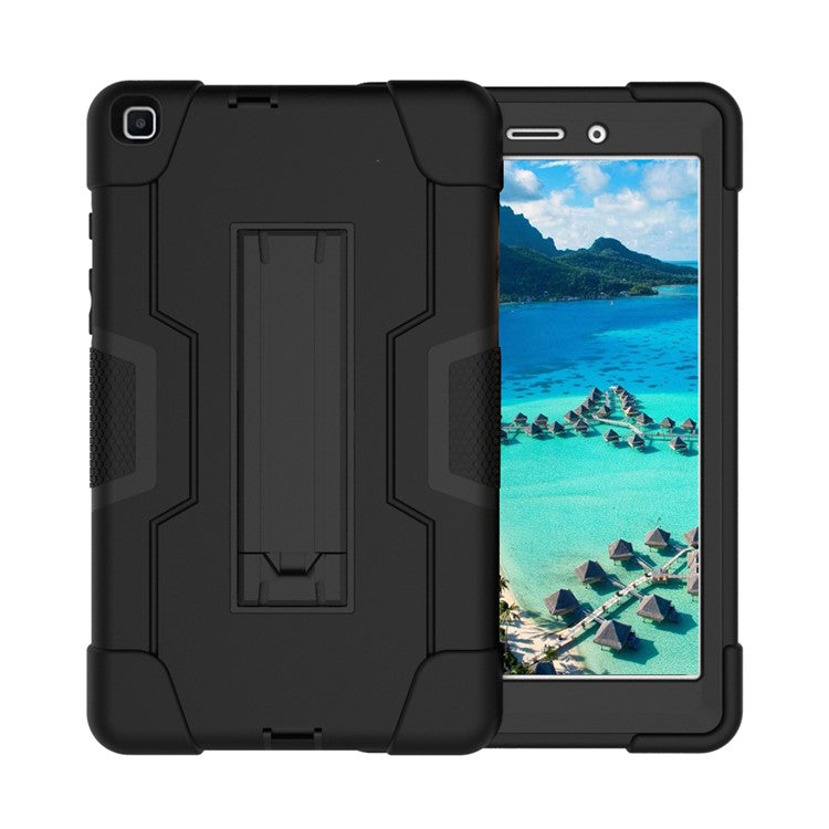 Shockproof Anti-scratch Durable Tablet Cover with Kickstand for Samsung Galaxy Tab A 8.0 (2019) T290 T295 - All Black