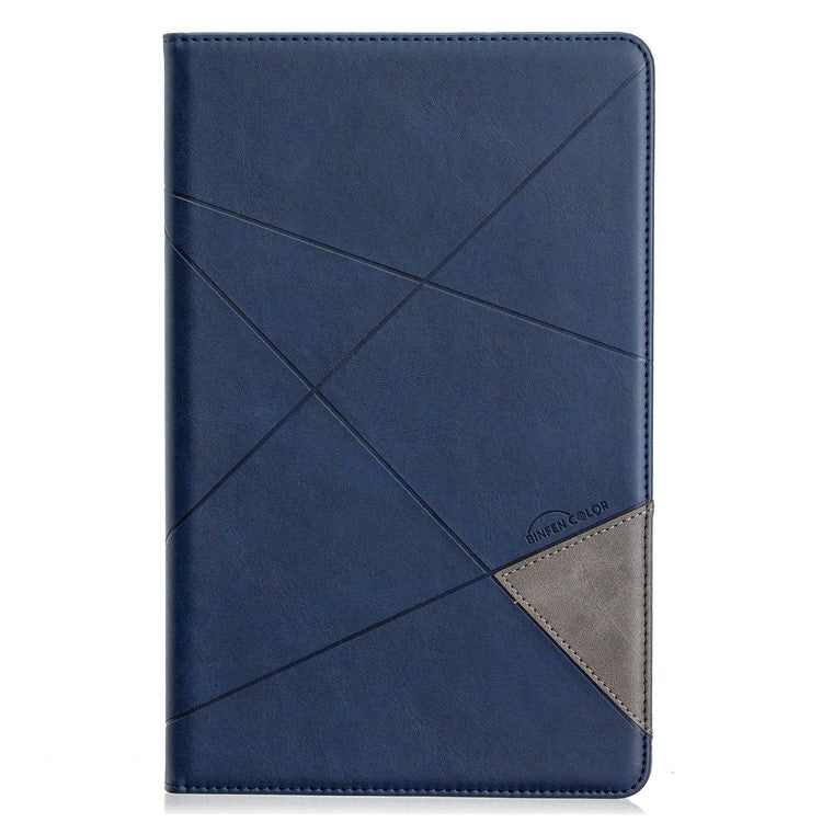 Geometric Pattern Stand Leather Smart Cover for Samsung Galaxy Tab A 10.5 (2018) T590 T595 - Blue