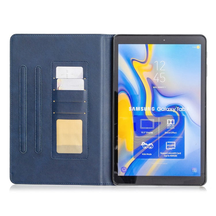 Geometric Pattern Stand Leather Smart Cover for Samsung Galaxy Tab A 10.5 (2018) T590 T595 - Blue