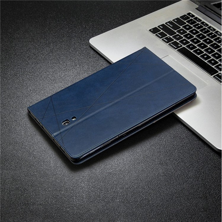 Geometric Pattern Stand Leather Smart Cover for Samsung Galaxy Tab A 10.5 (2018) T590 T595 - Blue