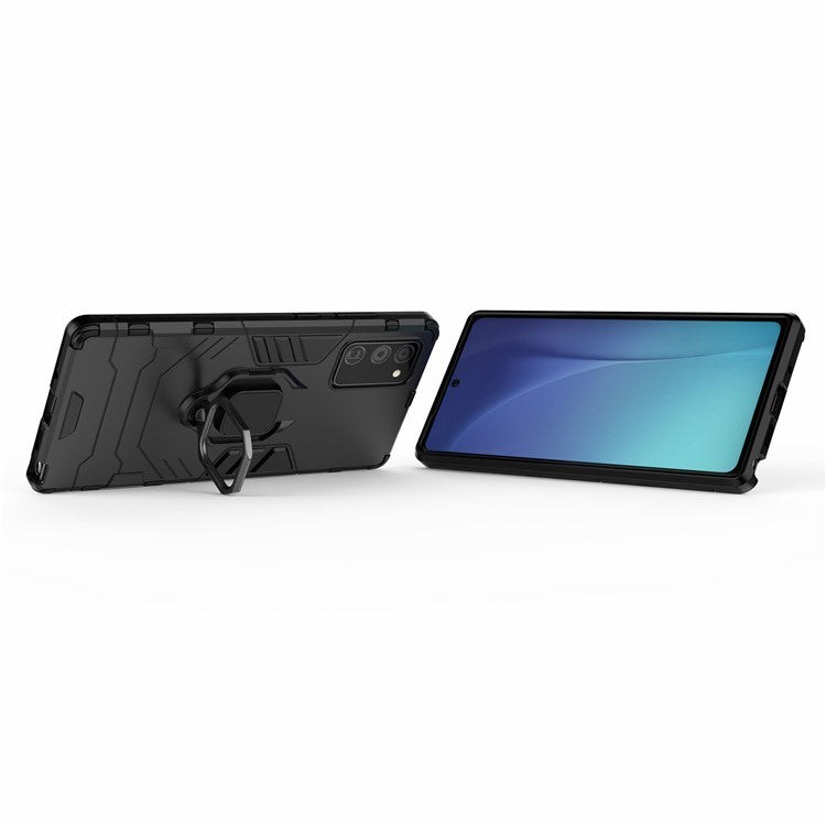 With Kickstand PC TPU Case for Samsung Galaxy Note 20/Note 20 5G - Black
