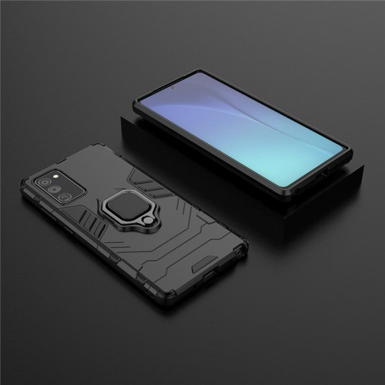With Kickstand PC TPU Case for Samsung Galaxy Note 20/Note 20 5G - Black
