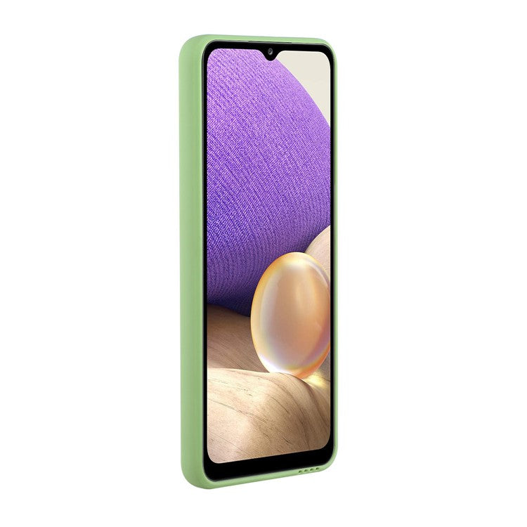 Well-Protected Flexible TPU Phone Case with Card Holder Cover for Samsung Galaxy A32 5G/M32 5G - Green
