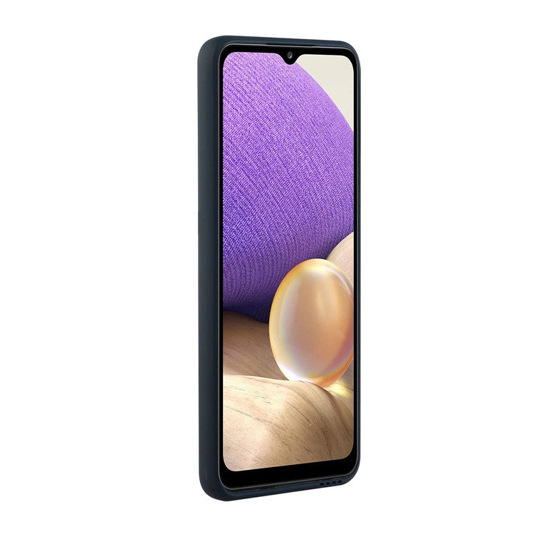 Well-Protected Soft TPU Phone Case with Card Holder Cover for Samsung Galaxy A52 4G/5G / A52s 5G - Dark Blue