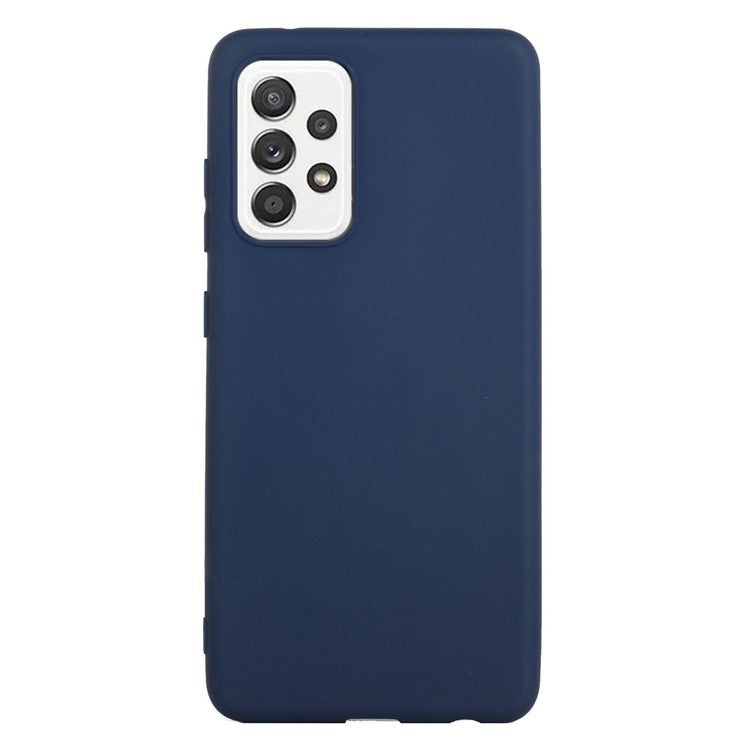 Matte Skin Shockproof TPU Phone Case Cover for Samsung Galaxy A52 5G/4G / A52s 5G - Dark Blue
