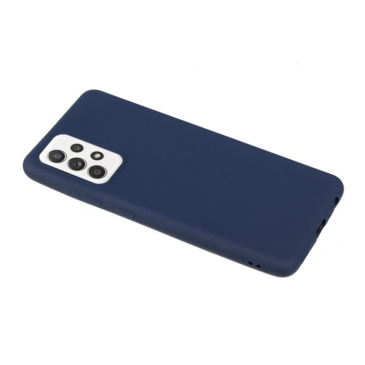 Matte Skin Shockproof TPU Phone Case Cover for Samsung Galaxy A52 5G/4G / A52s 5G - Dark Blue