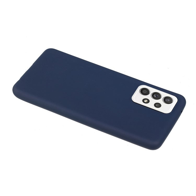 Matte Skin Shockproof TPU Phone Case Cover for Samsung Galaxy A52 5G/4G / A52s 5G - Dark Blue