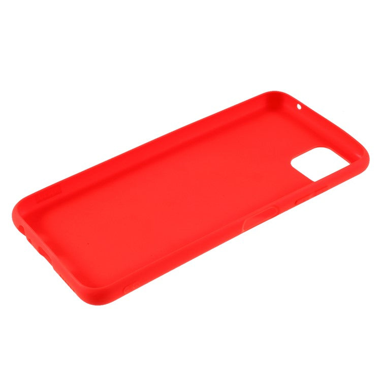 Double-sided Matte TPU Mobile Phone Case Protector Cover for Samsung Galaxy A22 5G (EU Version) - Red