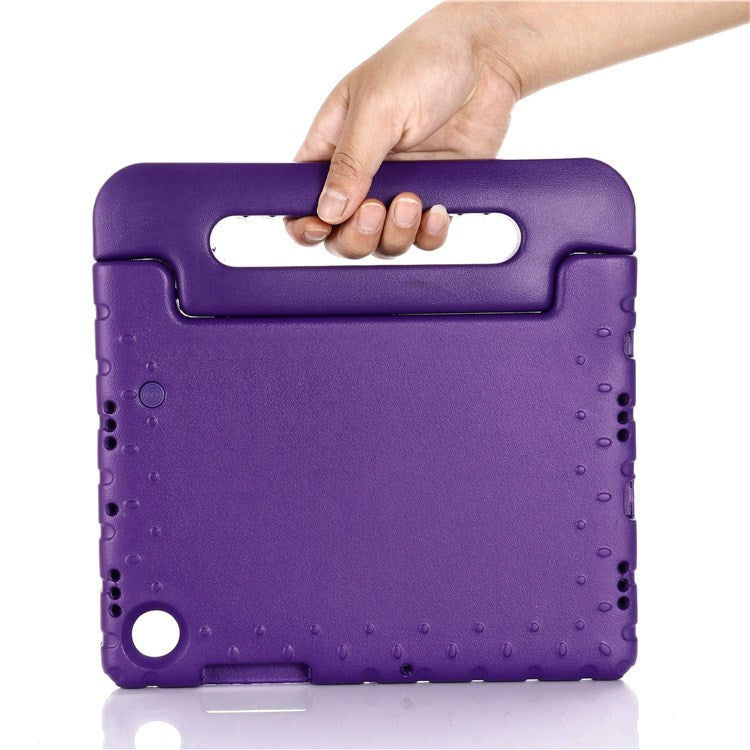 For Samsung Galaxy Tab A8 10.5 (2021) / (2022) Portable Handle Kickstand Shockproof EVA Protective Tablet Case Cover - Purple