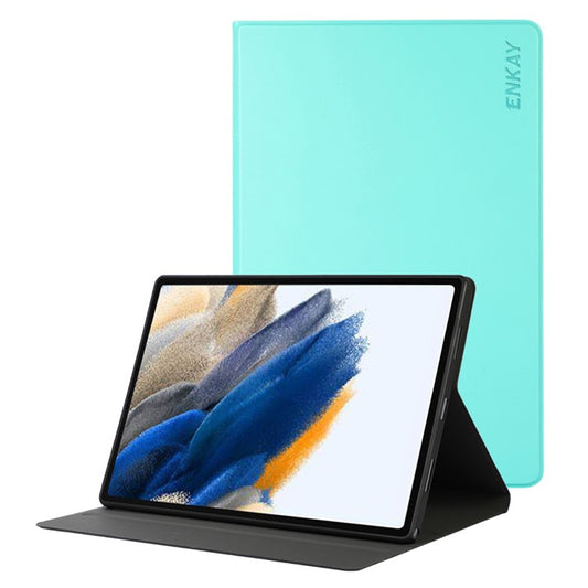 ENKAY HAT PRINCE For Samsung Galaxy Tab A8 10.5 (2021) / (2022) X200 / X205 Stand Design Auto Wake / Sleep Premium PU Leather + TPU Tablet Cover Case - Green