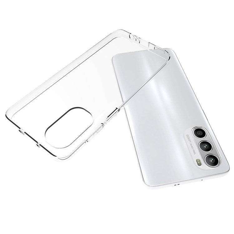 10Pcs / Pack For Motorola Moto G52 4G / G82 5G Anti-dust Phone Case Precise Cutouts Clear TPU Inner Watermark-Free Phone Cover