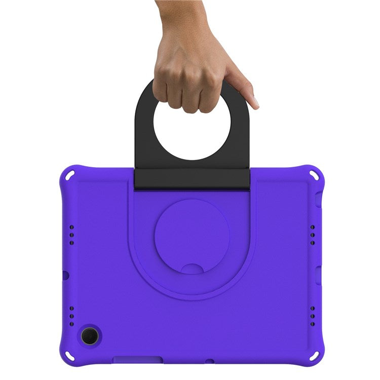 For Samsung Galaxy Tab A8 10.5 (2021) / (2022) EVA Tablet Protective Case Foldable Ring Kickstand Design Drop-proof Cover - Purple