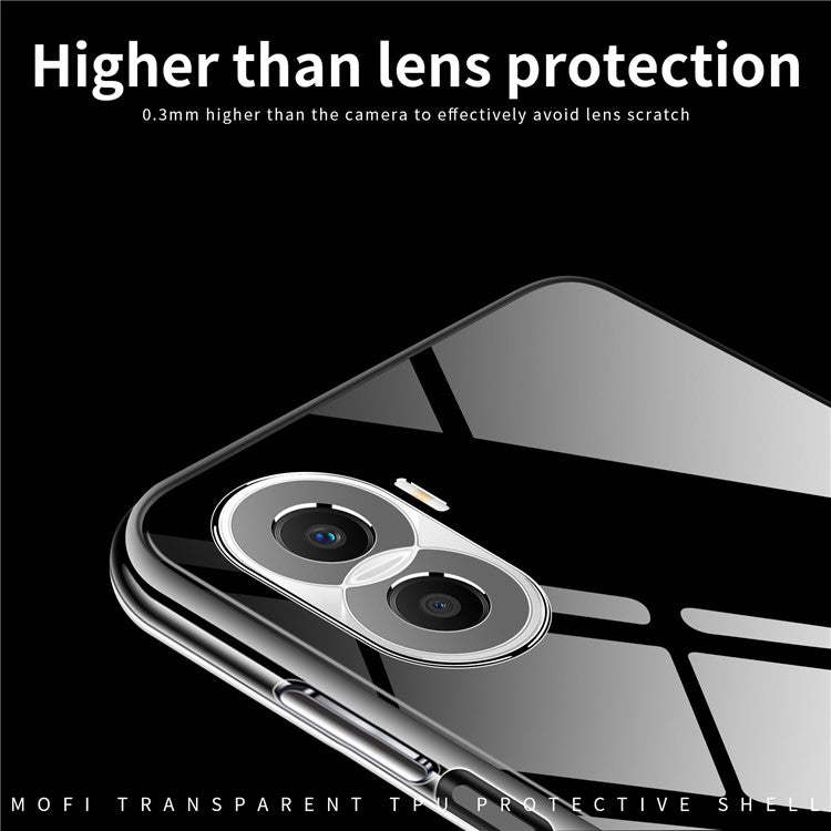 MOFI Back Shell for Huawei nova 10 SE 4G, Transparent Phone Case Scratch-resistant TPU Protective Cover