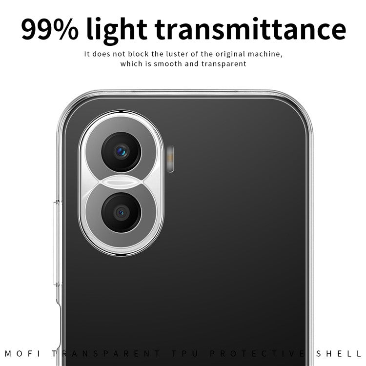 MOFI Back Shell for Huawei nova 10 SE 4G, Transparent Phone Case Scratch-resistant TPU Protective Cover