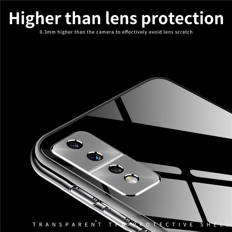 MOFI TPU Phone Case for Honor 80 GT 5G, Transparent Cellphone Back Protector Cover